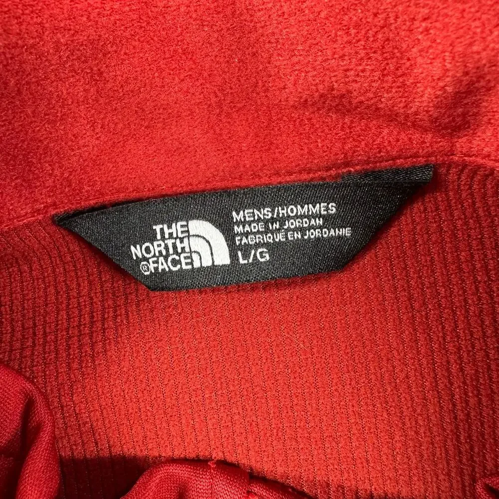 The North Face Vest Mens Large Red Apex Canyonwall Windwall Full Zip Hiking Trek
